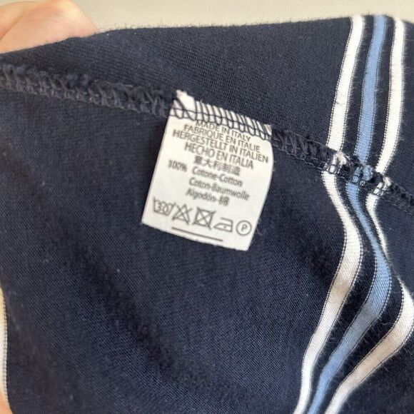 Brandy Melville Lot of 2 Striped Cropped Tees Made in Italy 100% Cotton One Size - Picture 8 of 12